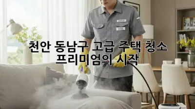 천안 동남구💎 고급 주택 청소, ✨프리미엄의 시작!